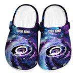 customized carolina hurricanes galaxy swirl clog best selling
