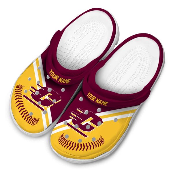 customized central michigan chippewas baseball motif clog latest model