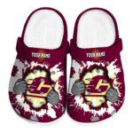 customized central michigan chippewas gripping hand clog best selling