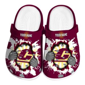customized central michigan chippewas gripping hand clog best selling