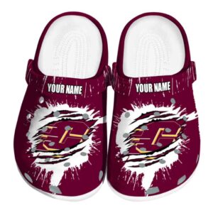 customized central michigan chippewas splash motif background clog best selling