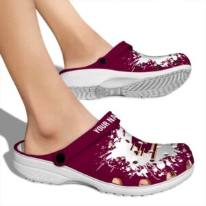 customized central michigan chippewas splatter background clog fashion forward