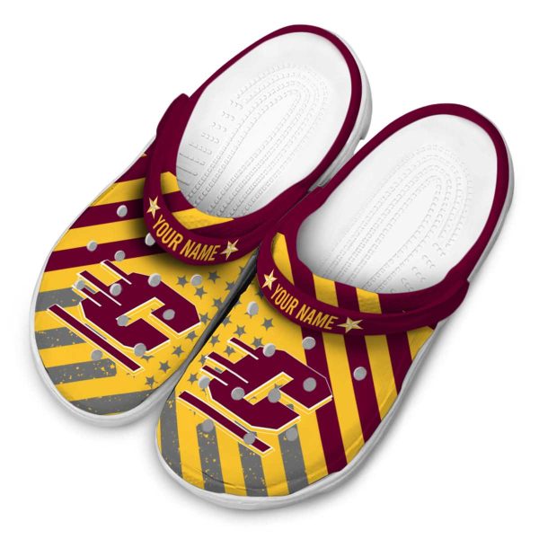 customized central michigan chippewas star spangled graphic clog latest model