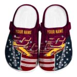 customized central michigan chippewas star spangled side pattern clog best selling