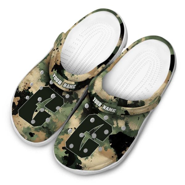 customized charlotte 49ers camouflage craze clog latest model