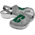 customized charlotte 49ers cracked texture clog best selling