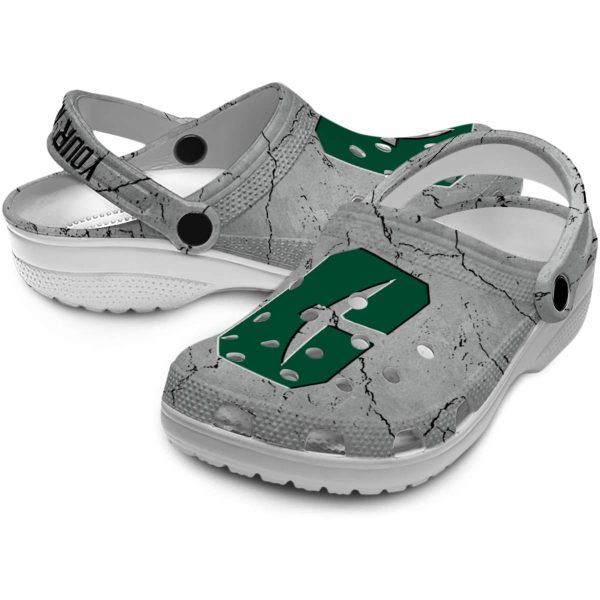 customized charlotte 49ers cracked texture clog high quality