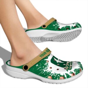 customized charlotte 49ers splash art clog fashion forward