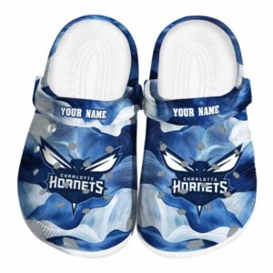 customized charlotte hornets ocean waves clog best selling