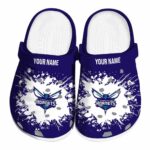 customized charlotte hornets splatter background clog best selling