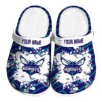 customized charlotte hornets zigzag paint burst clog best selling