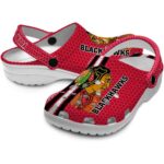 customized chicago blackhawks contrasting stripes clog best selling