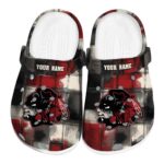 customized chicago blackhawks plaid fusion clog best selling