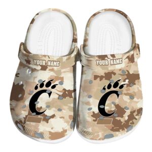 customized cincinnati bearcats desert camo clog best selling