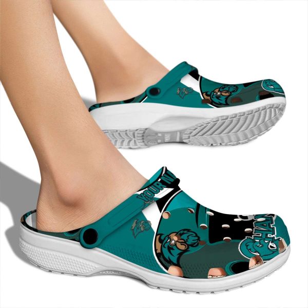 customized coastal carolina chanticleers baseball helmet clog fashion forward