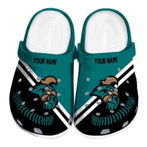 customized coastal carolina chanticleers baseball motif clog best selling