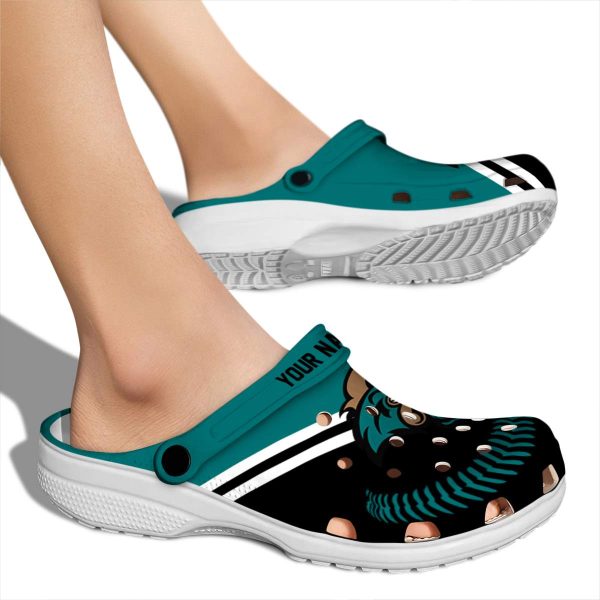 customized coastal carolina chanticleers baseball motif clog fashion forward