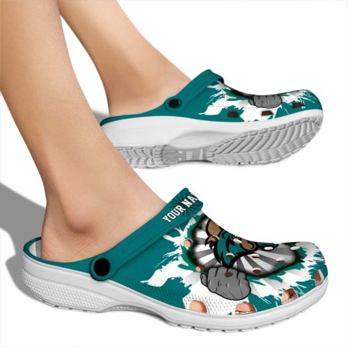 customized coastal carolina chanticleers gripping hand clog fashion forward