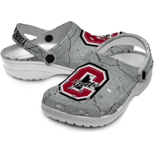 customized colgate raiders cracked texture clog high quality