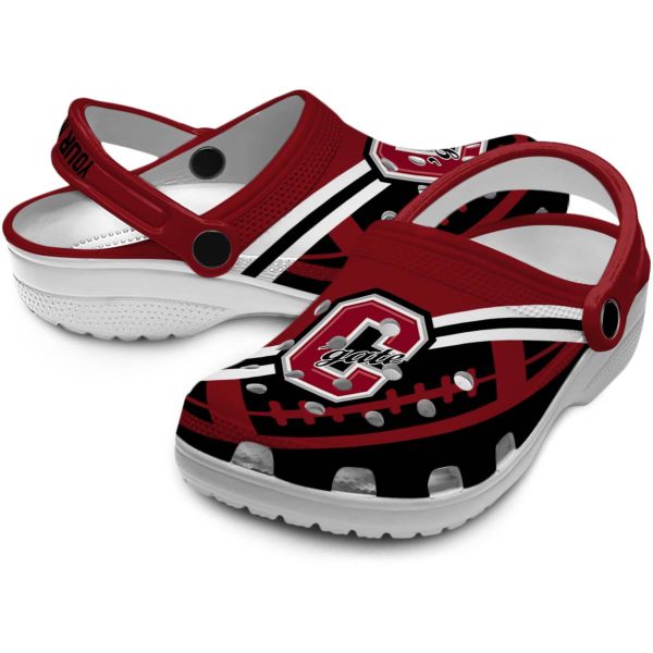 customized colgate raiders football motif clog high quality