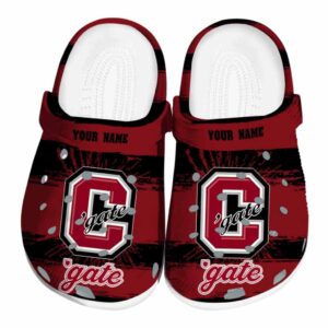 customized colgate raiders paint splatter graphics clog best selling