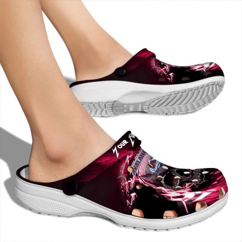 customized colorado avalanche gothic skull clog fashion forward