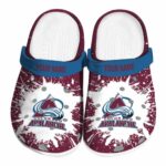 customized colorado avalanche splash art clog best selling