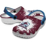 customized colorado avalanche splash art clog best selling