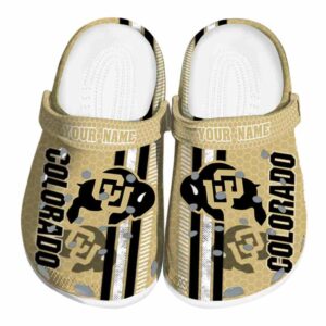 customized colorado buffaloes contrasting stripes clog best selling