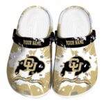 customized colorado buffaloes splatter pattern clog best selling