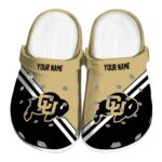 customized colorado buffaloes striped accents clog best selling