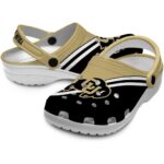 customized colorado buffaloes striped accents clog best selling