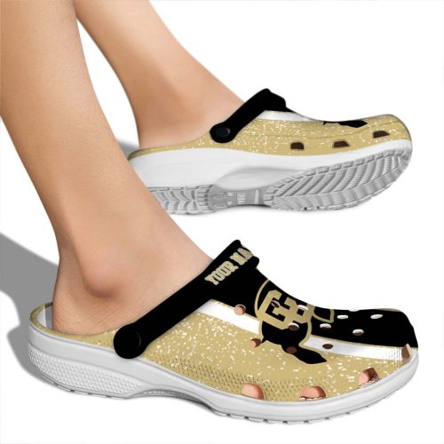 customized colorado buffaloes vertical stripes clog fashion forward