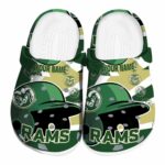 customized colorado state rams baseball helmet clog best selling