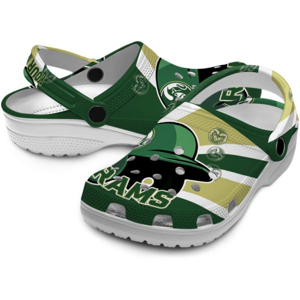 customized colorado state rams baseball helmet clog high quality
