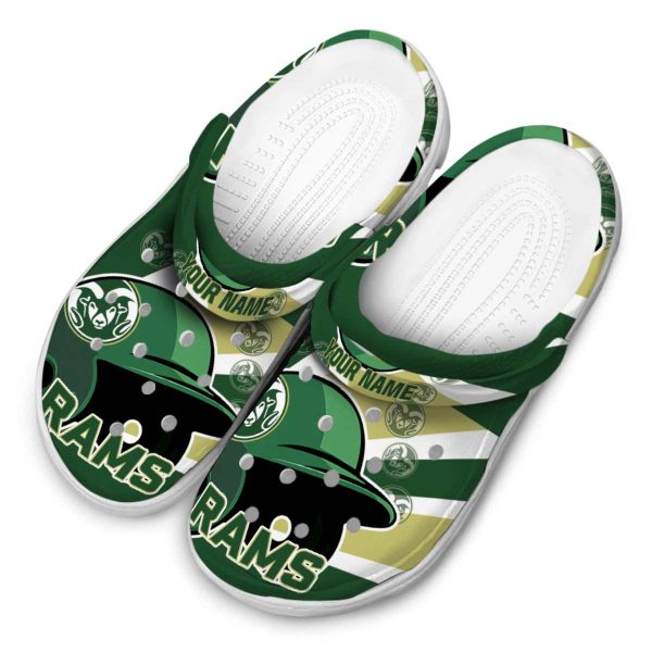 customized colorado state rams baseball helmet clog latest model