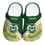 customized colorado state rams baseball motif clog best selling