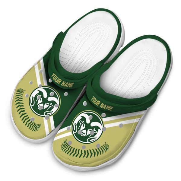 customized colorado state rams baseball motif clog latest model