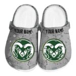 customized colorado state rams cracked texture clog best selling
