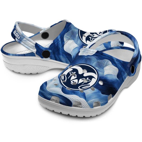 customized colorado state rams ocean waves clog high quality