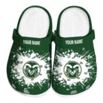 customized colorado state rams splatter background clog best selling