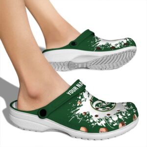 customized colorado state rams splatter background clog fashion forward