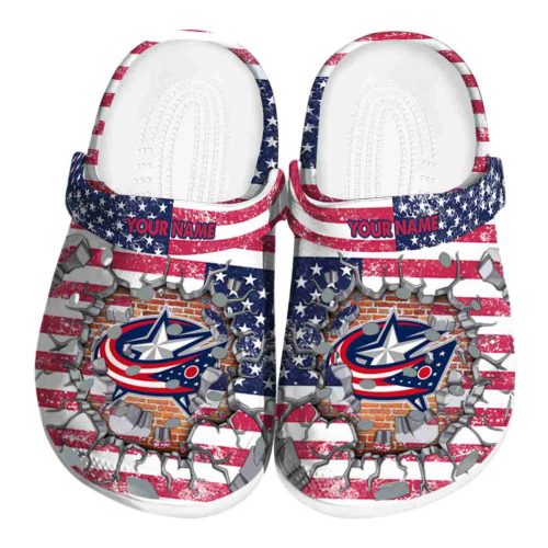 customized columbus blue jackets freedom splinter clog best selling