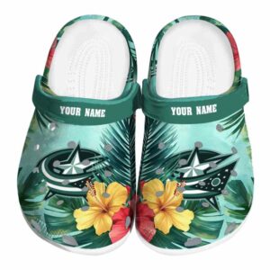 customized columbus blue jackets tropical vibes clog best selling