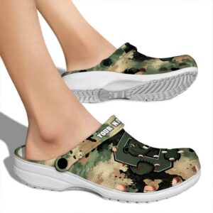 customized cornell big red camouflage craze clog fashion forward