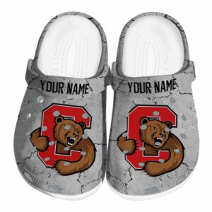customized cornell big red cracked texture clog best selling