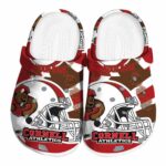 customized cornell big red football helmet clog best selling