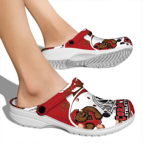 customized cornell big red football helmet clog fashion forward