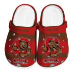 customized cornell big red paint splatter graphics clog best selling