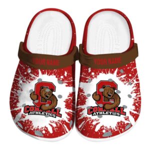 customized cornell big red splash art clog best selling